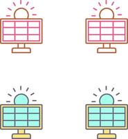 Solar System Icon Design vector
