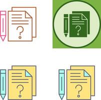 Question Icon Design vector