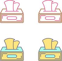 Tissue Box Icon Design vector