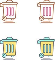 Dustbin Icon Design vector