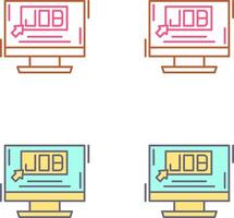 Job Icon Design vector