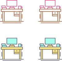 Desk Icon Design vector