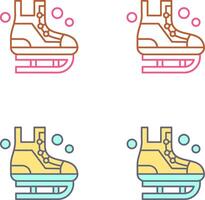 Ice Skating Icon Design vector