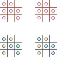 Tic Tac Toe Icon Design vector