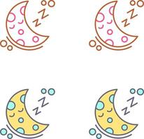 Sleeping Icon Design vector
