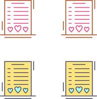Wishlist Icon Design vector