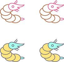 Shrimp Icon Design vector