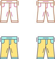 diseño de icono de pantalones vector