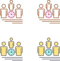 Team Management Icon Design vector