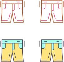 diseño de icono de pantalones cortos vector