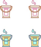 Water Bucket Icon Design vector