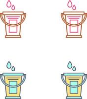 diseño de icono de cubo de agua vector