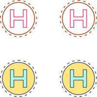 Helipad Icon Design vector