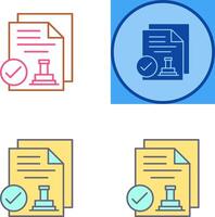 Approved Icon Design vector