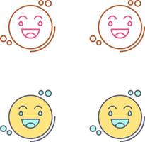 Loughing Icon Design vector