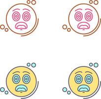 Dazed Icon Design vector