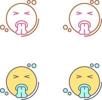 Vomit Icon Design vector