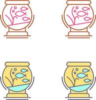 Fishbowl Icon Design vector