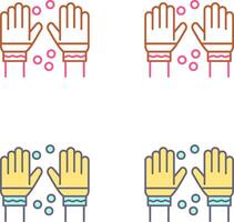 Winter Gloves Icon Design vector