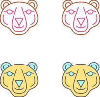 Polar Bear Icon Design vector