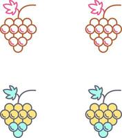 diseño de icono de uvas vector