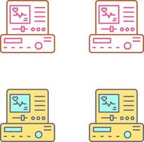 electrocardiograma icono diseño vector