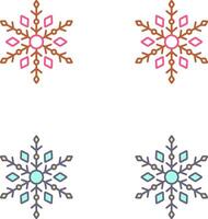 Snow Flake Icon Design vector