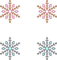 Snow Flake Icon Design vector