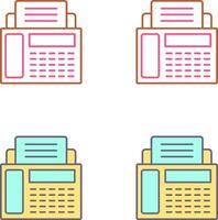 Fax Machine Icon Design vector