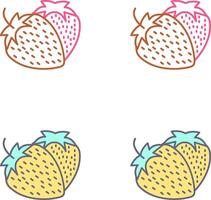Strawberry Icon Design vector