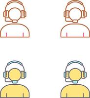 Helpline Icon Design vector