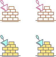 Brickwall Icon Design vector