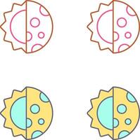 Day And Nigt Icon Design vector
