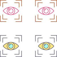 Eye Scan Icon Design vector