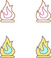 Fire Icon Design vector