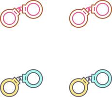 Handcuffs Icon Design vector