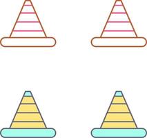 Traffic Cone Icon Design vector
