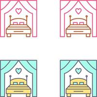 diseño de icono de cama vector