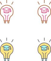 Light Bulb Icon Design vector