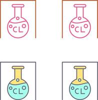 Flask Icon Design vector