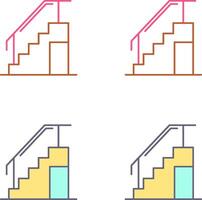 diseño de icono de escaleras vector