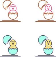 Chick Icon Design vector