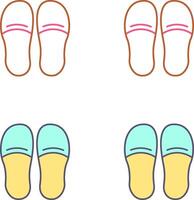 diseño de icono de zapatillas vector