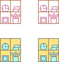 Bookshelf Icon Design vector