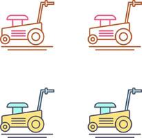 Lawn Mower Icon Design vector