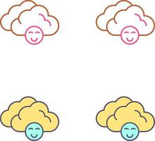 Cloudy Icon Design vector