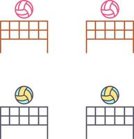 Beach Volleyball Icon Design vector