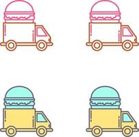 Fast Food Truck Icon Design vector