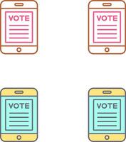 Vote Icon Design vector