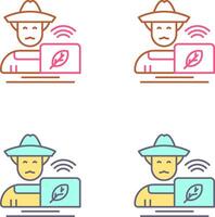 Farmer Icon Design vector